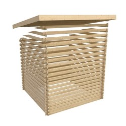 Karibu Abri de jardin bois 15 à 20 m² Bois massif Marron