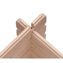 Karibu Abri de jardin bois plus de 20 m² Bois massif Marron