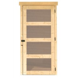 Karibu Abri de jardin bois 5 à 10 m² Bois massif Marron 8.8m²