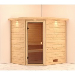 Karibu Sauna prêt à brancher Bois naturel