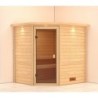 Karibu Sauna prêt à brancher Bois naturel