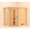 Karibu Sauna prêt à brancher Bois naturel