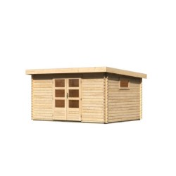 Karibu Abri de jardin bois 10 à 15 m² Bois massif Marron 11.5m²