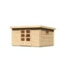 Karibu Abri de jardin bois 10 à 15 m² Bois massif Marron 11.5m²