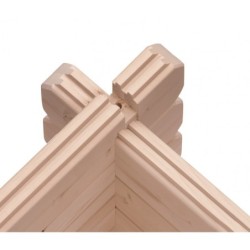 Karibu Abri de jardin bois 10 à 15 m² Bois massif Marron 11.5m²