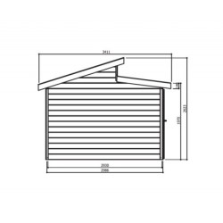 Solid Abri de jardin bois 5 à 10 m² Bois massif Marron 8.9m²