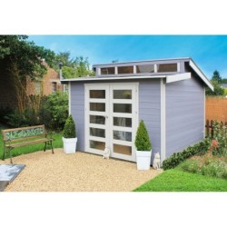 Solid Abri de jardin bois 5 à 10 m² Bois massif Marron 8.9m²
