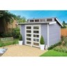 Solid Abri de jardin bois 5 à 10 m² Bois massif Marron 8.9m²