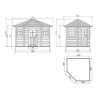 Solid Abri de jardin bois 5 à 10 m² Bois massif Marron 5.7m²