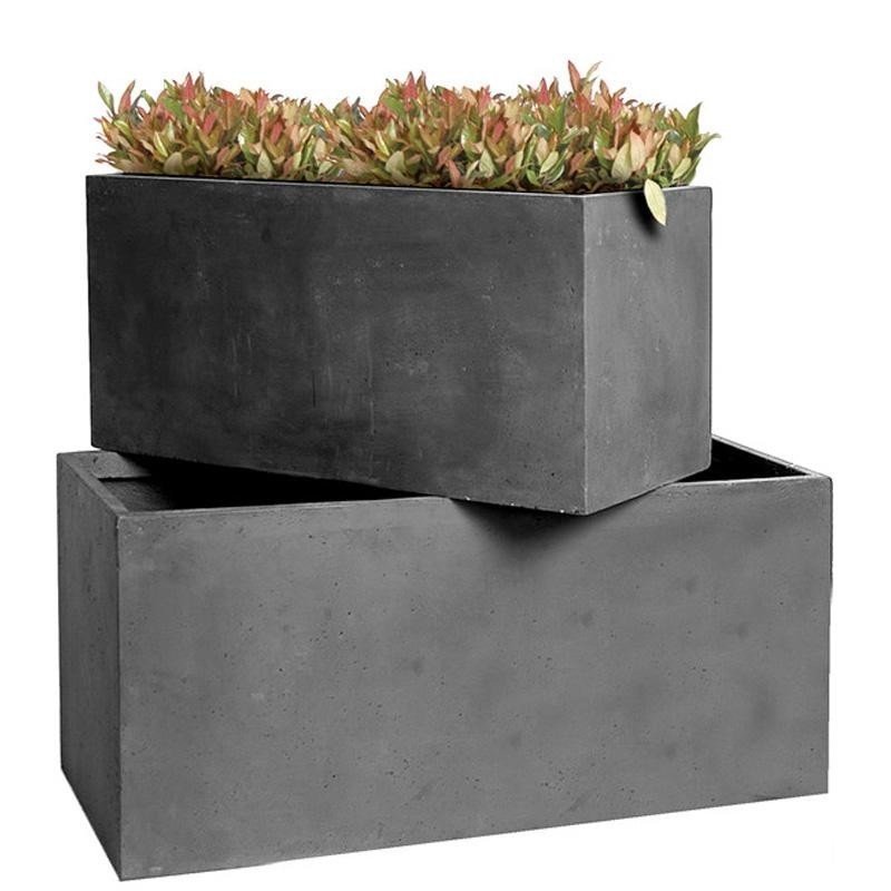 MEGACOLLECTIONS Pots et bacs en fibre Fibre de terre Gris MEGACOLLECTIONS Pots et bacs en fibre Fibre de terre Gris