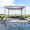 X-Metal Pergolas bioclimatiques Aluminium Gris 16m²