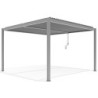 X-Metal Pergolas bioclimatiques Aluminium Gris 16m²