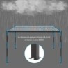 X-Metal Pergolas bioclimatiques Aluminium Gris 16m²