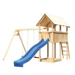 Karibu Stations de jeux Bois massif Bois naturel