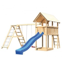 Karibu Stations de jeux Bois massif Bois naturel