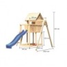 Karibu Cabanes enfants Bois massif Bois naturel
