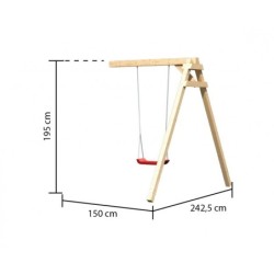 Karibu Cabanes enfants Bois massif Bois naturel
