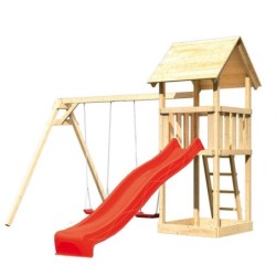 Karibu Stations de jeux Bois massif Bois naturel