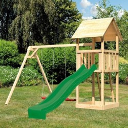 Karibu Stations de jeux Bois massif Bois naturel