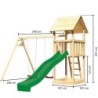 Karibu Stations de jeux Bois massif Bois naturel