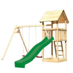Karibu Stations de jeux Bois massif Bois naturel