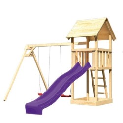 Karibu Stations de jeux Bois massif Bois naturel