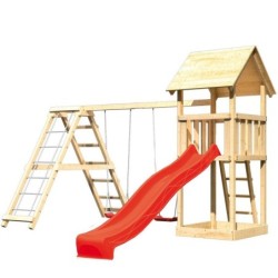 Karibu Stations de jeux Bois massif Bois naturel