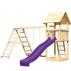 Karibu Stations de jeux Bois massif Bois naturel