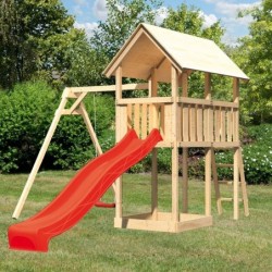 Karibu Stations de jeux Bois massif Bois naturel