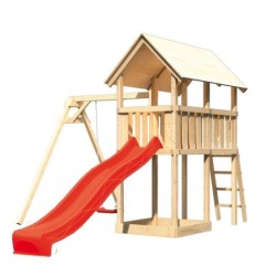 Karibu Stations de jeux Bois massif Bois naturel