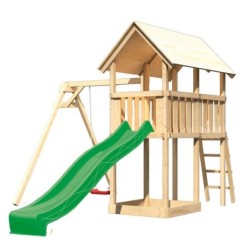 Karibu Stations de jeux Bois massif Bois naturel
