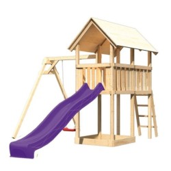 Karibu Stations de jeux Bois massif Bois naturel
