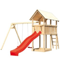 Karibu Stations de jeux Bois massif Bois naturel