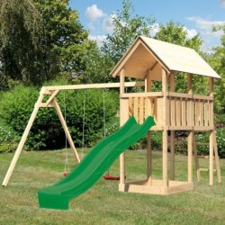 Karibu Stations de jeux Bois massif Bois naturel