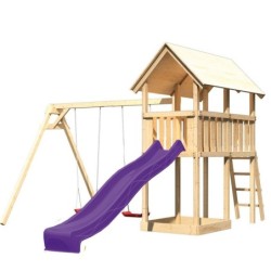 Karibu Stations de jeux Bois massif Bois naturel