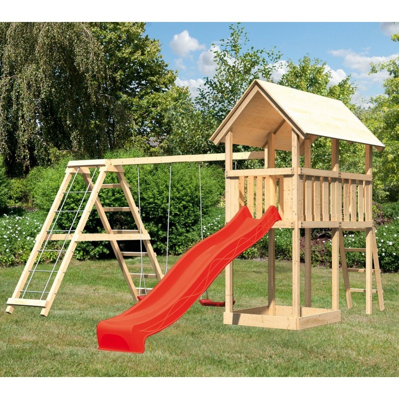Karibu Stations de jeux Bois massif Bois naturel Karibu Stations de jeux Bois massif Bois naturel