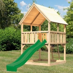 Karibu Stations de jeux Bois massif Bois naturel