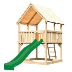 Karibu Stations de jeux Bois massif Bois naturel