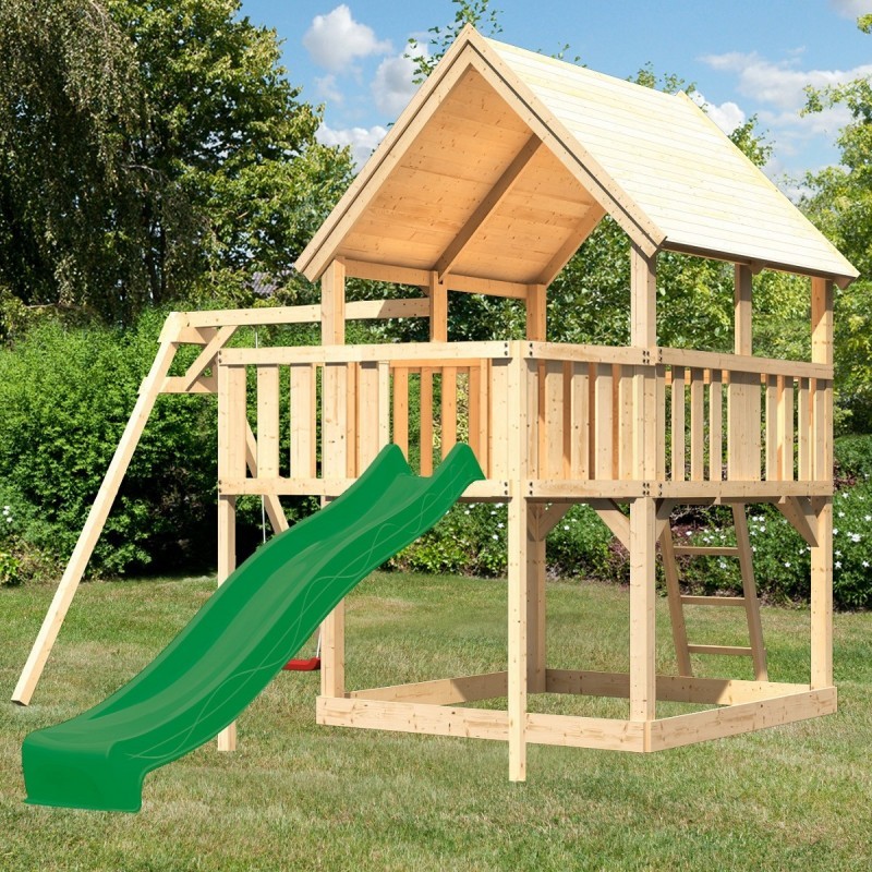 Karibu Stations de jeux Bois massif Bois naturel Karibu Stations de jeux Bois massif Bois naturel