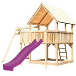 Karibu Stations de jeux Bois massif Bois naturel
