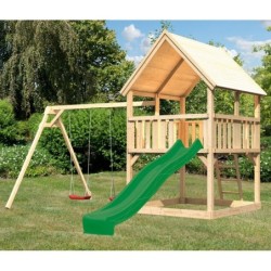 Karibu Stations de jeux Bois massif Bois naturel