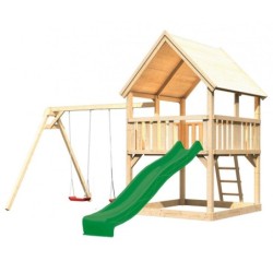 Karibu Stations de jeux Bois massif Bois naturel