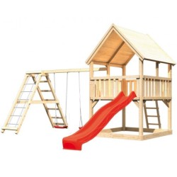 Karibu Stations de jeux Bois massif Bois naturel