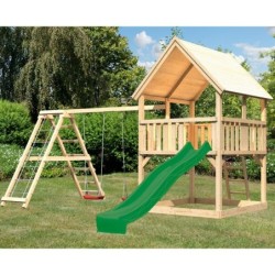 Karibu Stations de jeux Bois massif Bois naturel