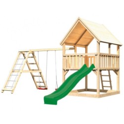 Karibu Stations de jeux Bois massif Bois naturel