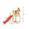 Karibu Cabanes enfants Bois massif Bois naturel