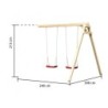 Karibu Cabanes enfants Bois massif Bois naturel