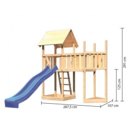 Karibu Stations de jeux Bois massif Bois naturel