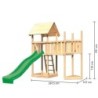 Karibu Stations de jeux Bois massif Bois naturel