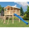 Karibu Stations de jeux Bois massif Marron